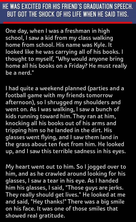 He Was Excited To Hear His Friend's Speech, But Never Expected Him To