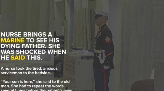 Nurse Brings A Marine To See His Dying Father. She Was Shocked When He Said This.