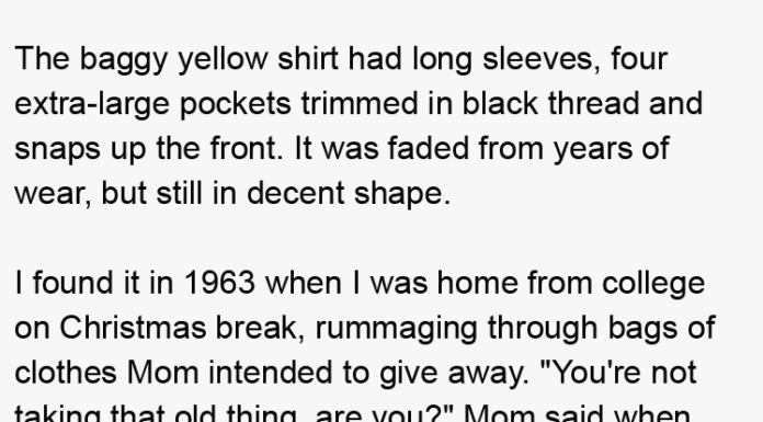 She Found Her Mom’s Old Sweater In A Pile Of Junk. What She Did With It? Priceless.