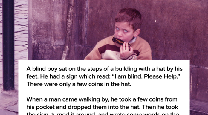 Blind Boy Was Begging For Change On The Street, But Never Expected A Passerby To Do This