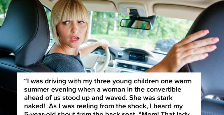Mom Was Shocked When A Naked Woman Waved At Her Kids But Her Sons