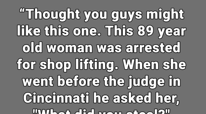 89-Year-Old Woman Was Arrested For Shoplifting. Then Her Husband Said This.