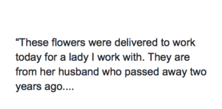 Woman Posts This Online After Her Coworker Got A Package From Her Deceased Husband