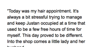 Mother Writes This Online After 90-Year-Old Man Approached Her Son At The Salon