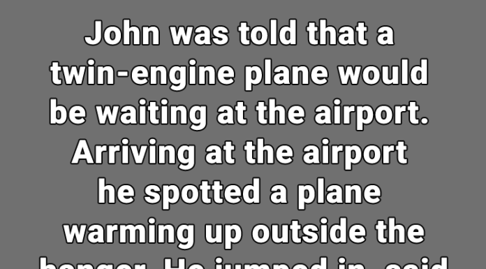 A Pilot Took Off Without Realizing Who His Passenger Was