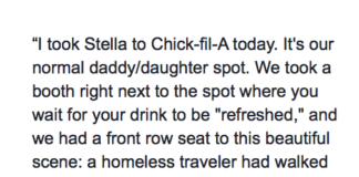 Manager Refused To Give A Homeless Man Some Scraps, Told Him To Do This Instead