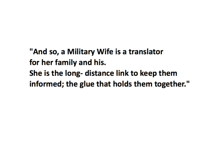 Military Wife Poem