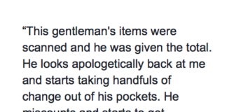 Facebook post about elderly man's encounter with Walmart cashier goes viral