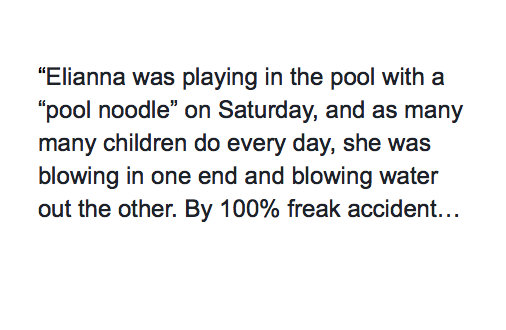 Seemingly Fun Day At the Pool Takes Frightening Turn